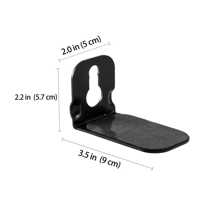 Yimaut Wall Mount Bracket for JBL Bar 5.1 / Bar 3.1 / Bar 2.1 / Bar Studio Soundbar, 2 Pieces Black Sound Bar Brackets Holder + Screws + Metal Holder Screws - Image 3